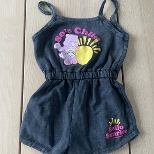 Zara girls Care Bears jumpsuit size 6 Kids Romper with Colorful Print